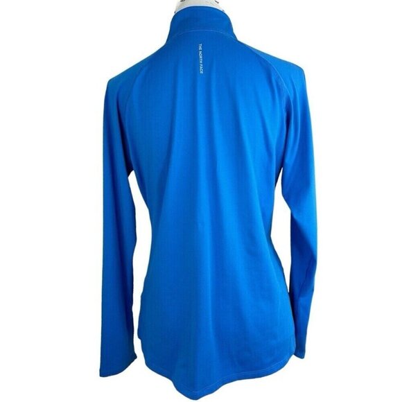 The North Face Women's Blue 1/4 Zip Pullover Long Sleeve Activewear Top M/C38 - Picture 5 of 14